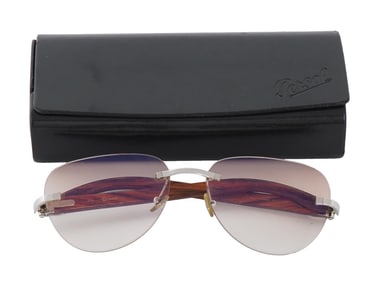 CARTIER UNISEX AVIATOR GLASSES WITH CASE