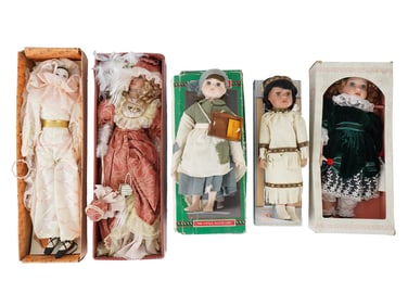 COLLECTION OF VINTAGE PORCELAIN DOLLS