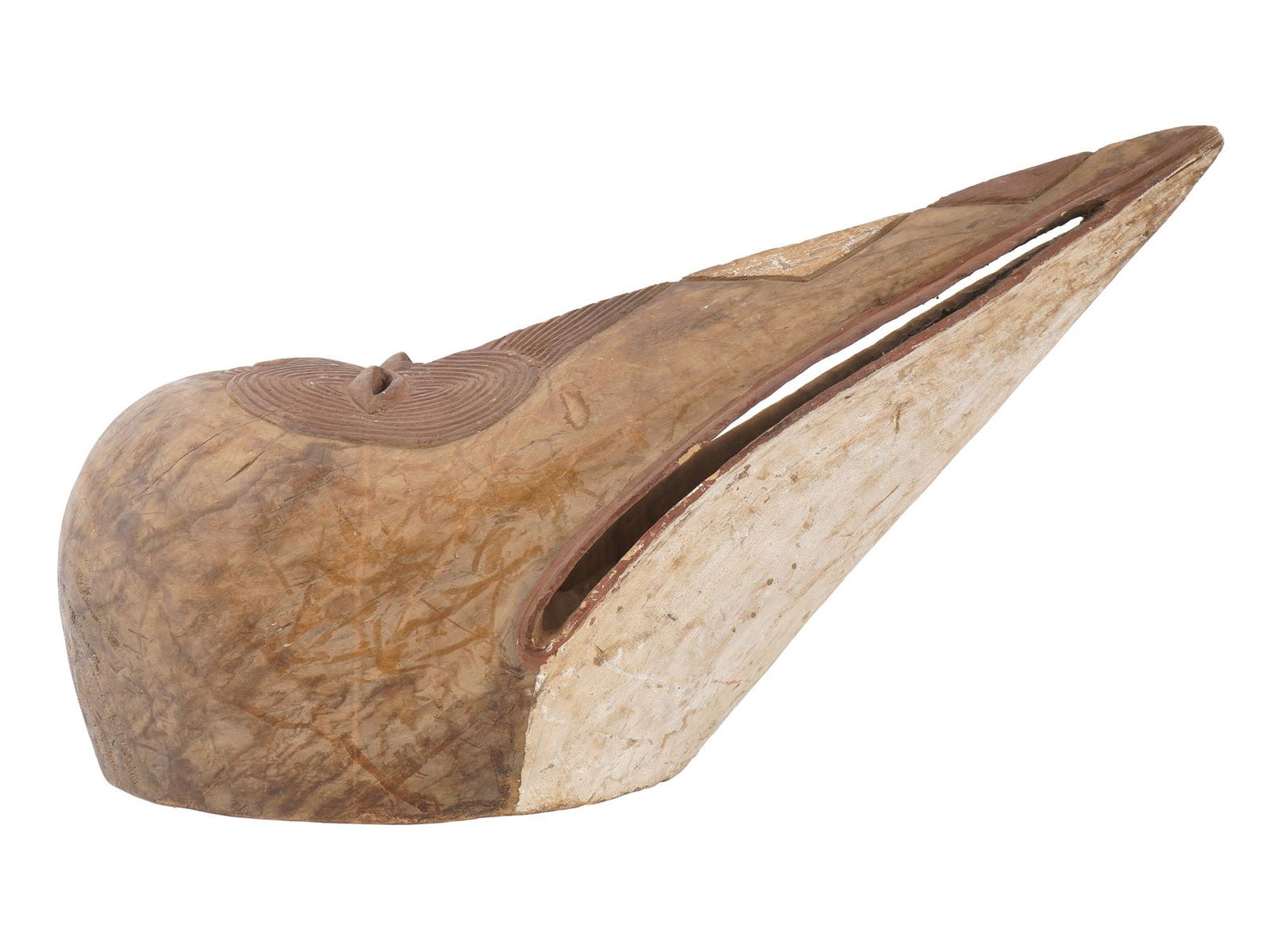 AFRICAN HAND CARVED WOODEN BAGA BIRD MASK FROM GUINEA (1 of 7)