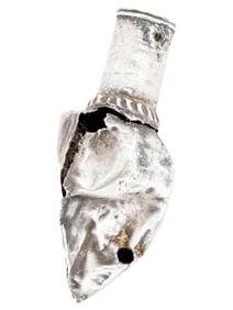 200 BC ANCIENT HELLENISTIC SILVER PERFUME BOTTLE VASE