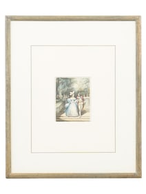 IGNACE J DE CLAUSSIN FRENCH WATERCOLOR PAINTING