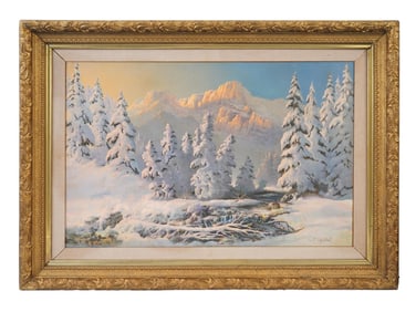 LANDSCAPE OIL PAINTING BY IVAN FEDOROVICH CHOULTSE