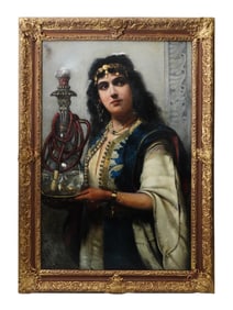 VINCENT STIEPEVICH ORIENTAL PORTRAIT OIL PAINTING