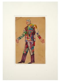 COSTUME DESIGN MIXED MEDIA PAINTING AFTER EVGRAFOV