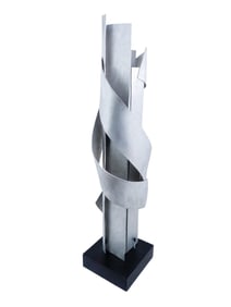 ISRAELI ABSTRACT COLUMN SCULPTURE BY DINA RECANATI