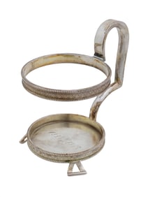RUSSIAN 84 ENGRAVED SILVER TEA GLASS HOLDER