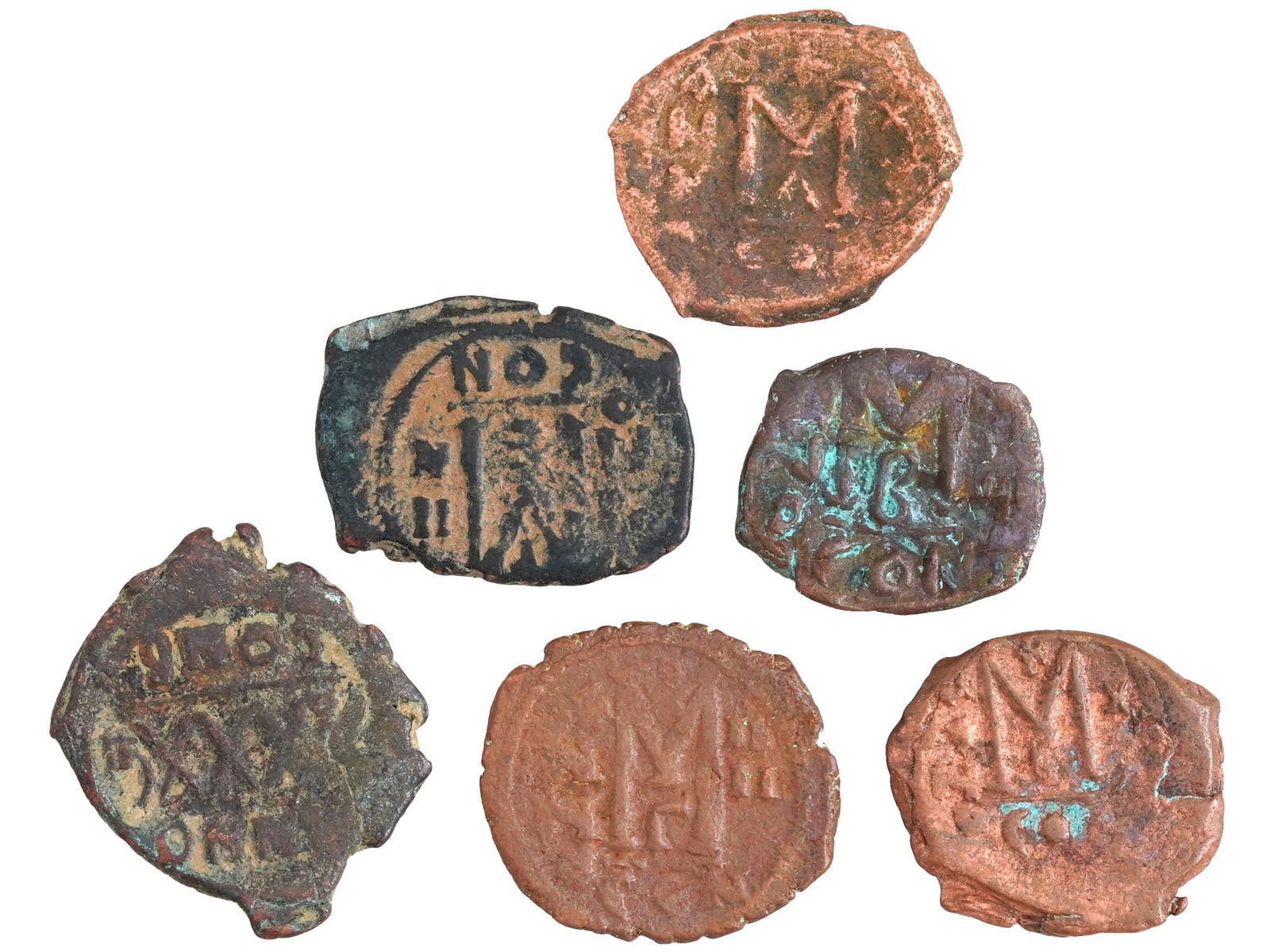 ANCIENT BYZANTINE EASTERN ROMAN EMPIRE NUMMI COINS (1 of 2)