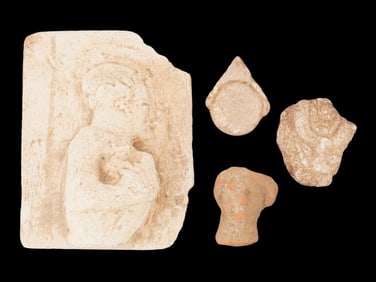 ANCIENT GRECO ROMAN TERRACOTTA AND STONE ARTIFACTS