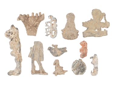 LOT OF ANCIENT HOLY LAND 1ST MILLENIUM BC LEAD PIECES