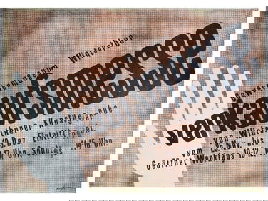 VINTAGE SWISS POSTER FOR SALES FAIR GEWERBEMUSEUM