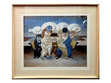 YURI KRASNY UKRANIAN AMERICAN GOUACHE PAINTING