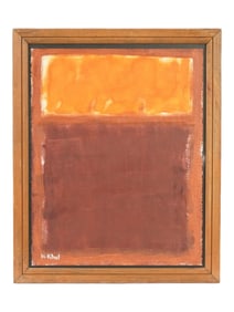 SIGNED HELEN KHAL ABSTRACT AMERICAN OIL PAINTING