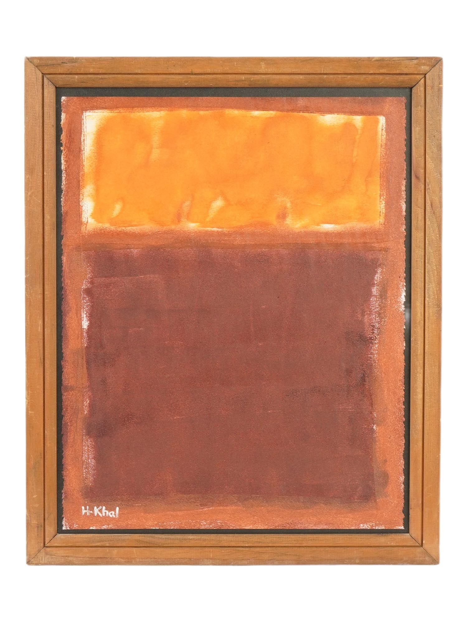 SIGNED HELEN KHAL ABSTRACT AMERICAN OIL PAINTING (1 of 5)