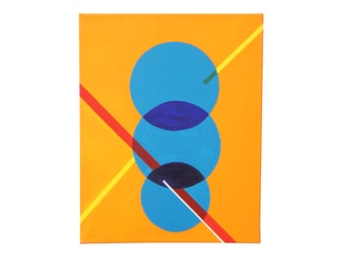 RAFFAELE DRAGANI ITALIAN ABSTRACT PAINTING W COA