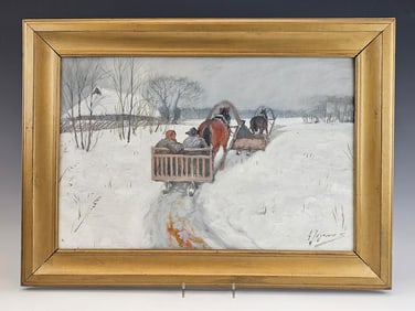 ANDREI AFANASIEVICH EGOROV RUSSIAN LANDSCAPE PAINTING