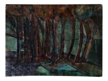 FRENCH MIXED MEDIA PAINTING BY ANDRE LHOTE