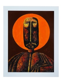 SLOVAKIAN MIXED MEDIA PAINTING BY RUDOLF KRIVOS