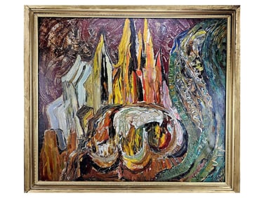 MODERN RUSSIAN OIL PAINTING BY VILGELMINA ZAZERSKAYA