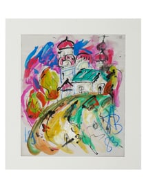 RUSSIAN MIXED MEDIA PAINTING AFTER ANATOLY ZVEREV