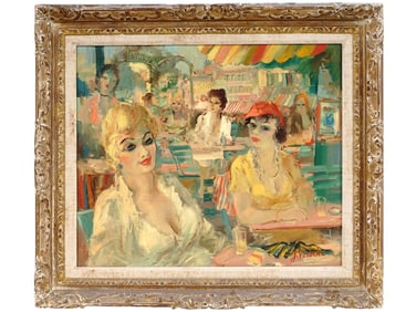 J. VERBEKE BELGIAN POST IMPRESSIONIST OIL PAINTING