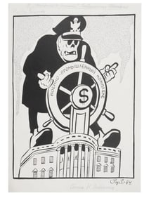 RUSSIAN ILLUSTRATION INK PAINTING BY BORIS EFIMOV