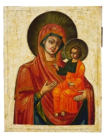 18TH CEN RUSSIAN MOTHER OF GOD OF SMOLENSK ICON