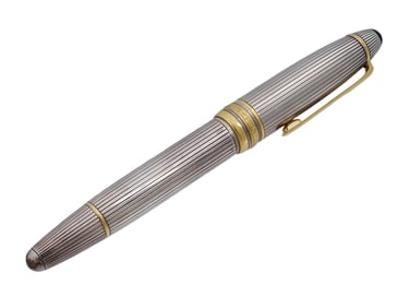 ST SILVER MONTBLANC MEISTERSTUCK PEN W 18K GOLD NIB