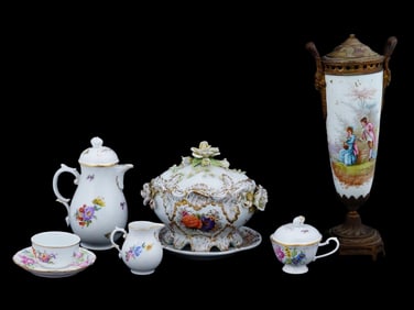 EUROPEAN PORCELAIN CERAMIC TABLEWARE DECORATIVE PIECES