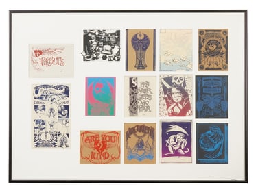 PORTFOLIO OF POSTCARDS TRIBUTE TO RICK GRIFFIN WITH COA