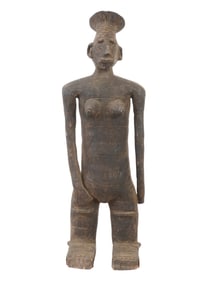 LARGE CENTRAL AFRICAN CONGO TABWA CERAMIC VESSEL