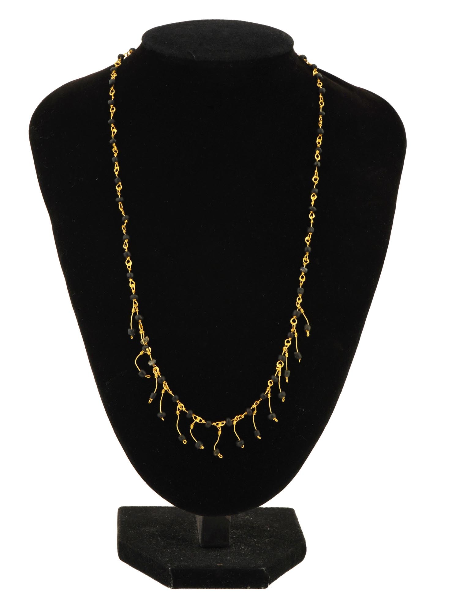 ANCIENT ROMAN GOLD AND GLASS NECKLACE 100 TO 300 AD (1 of 3)