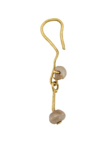 100 TO 300 AD ANCIENT ROMAN GOLD AND PEARL EARRING
