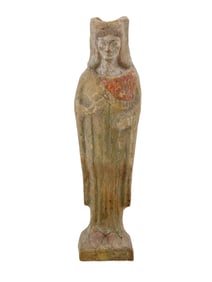 ANCIENT HELLENIC GREEK TERRACOTTA FIGURINE OF ARTEMIS