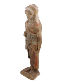 ANCIENT HELLENIC GREEK TERRACOTTA FIGURINE OF ARTEMIS