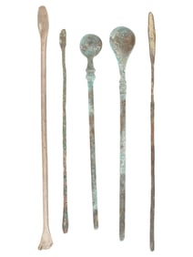 ANCIENT GRECO ROMAN SILVER AND BRONZE MEDICAL TOOLS