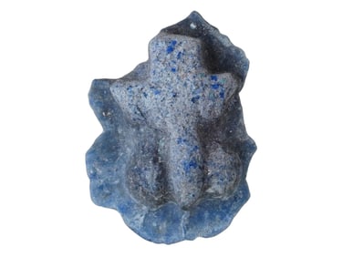 ANCIENT ROMAN BLUE GLASS EROTIC AMULET 100 TO 300 AD