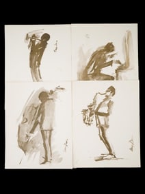 PRINTS OF NEW ORLEANS MUSICIANS AFTER NANCY DAVIS