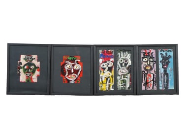 MENNO KRANT CANADIAN OUTSIDER ART OIL PAINTINGS