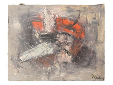 RUSSIAN OIL ABSTRACT PAINTING BY OLGA NAUMENKO