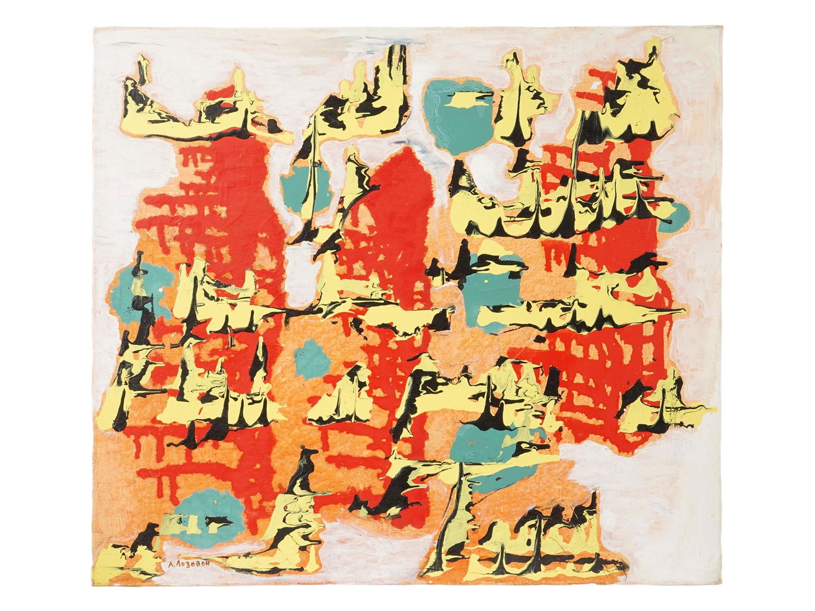 ALEXANDER LOZOVOY RUSSIAN ABSTRACT OIL PAINTING (1 of 6)