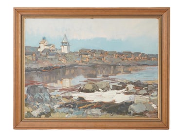 EUGENE SMIRNOV RUSSIAN OIL SOCIALIST REALISM PAINTING