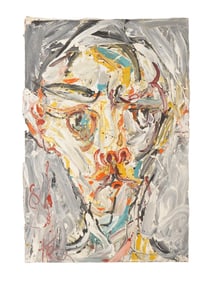 RUSSIAN OIL PAINTING ABSTRACT PORTRAIT OF MAN