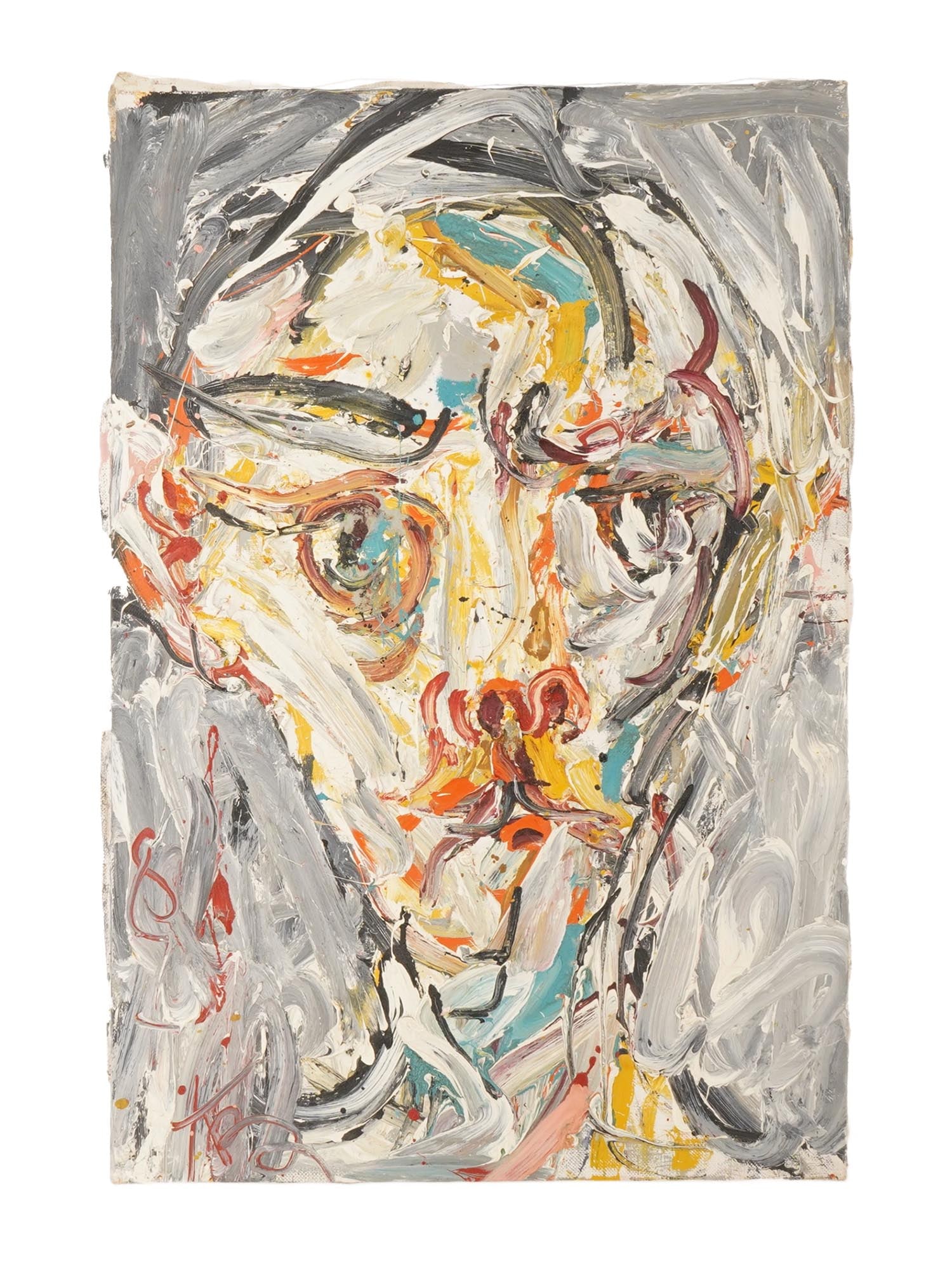 RUSSIAN OIL PAINTING ABSTRACT PORTRAIT OF MAN (1 of 7)