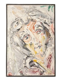 RUSSIAN ABSTRACT PORTRAIT OIL PAINTING