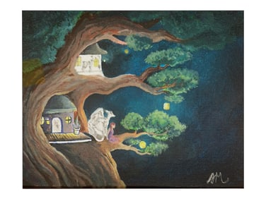 SIGNED ANDREY MAKAREVICH RUSSIAN ACRYLIC PAINTING