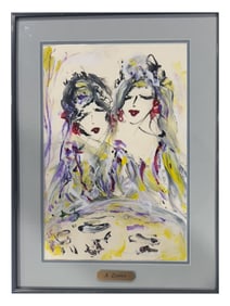 RUSSIAN MIXED MEDIA PAINTING BY ANATOLY ZVEREV