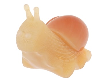 RUSSIAN HAND CARVED AGATE STONE FIGURINE OF SNAIL