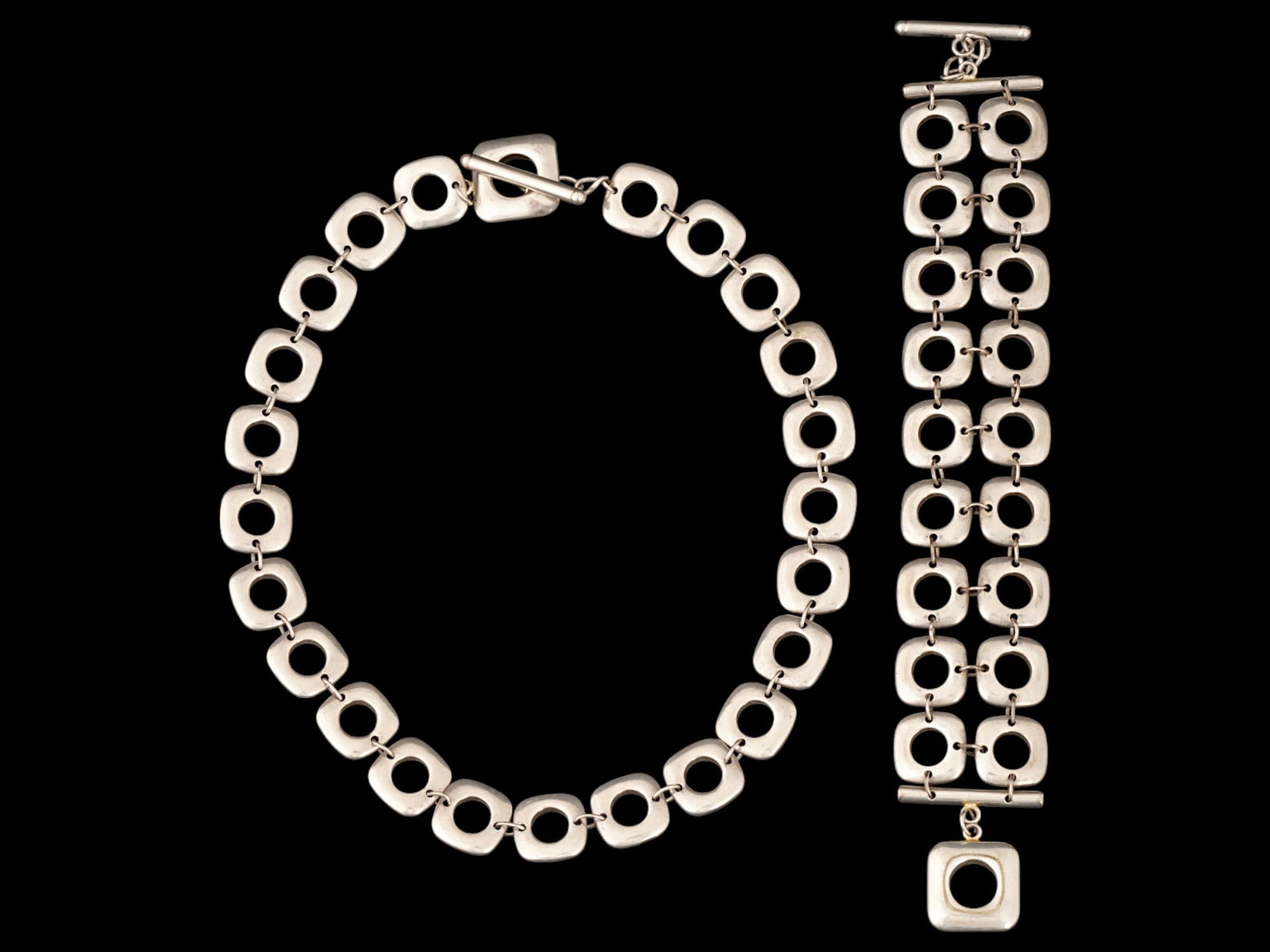 VTG TIFFANY CO NECKLACE AND BRACELET BY ELSA PERETTI (1 of 8)