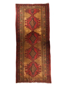 VINTAGE RUSSIAN RECTANGULAR HANDWOVEN KILIM