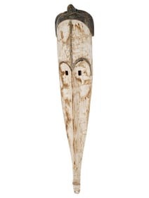 LARGE CENTRAL AFRICAN FANG NGIL WOODEN MASK F GABON